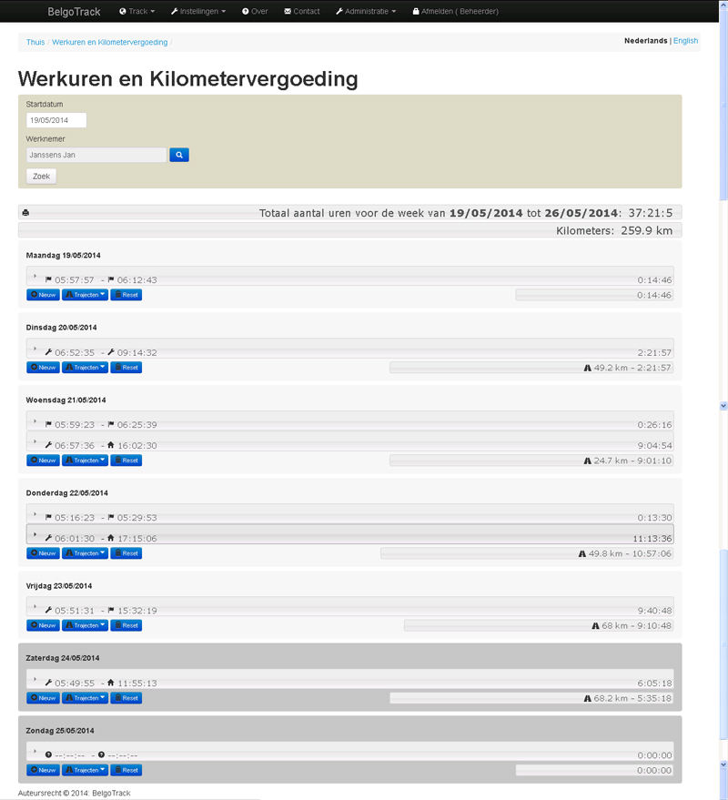 Krachtige Werkuurberekening